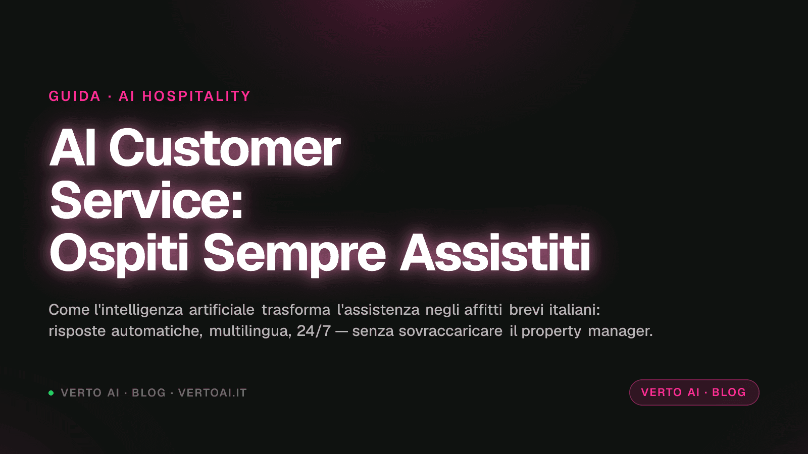 AI customer service: come cambia l'assistenza agli ospiti