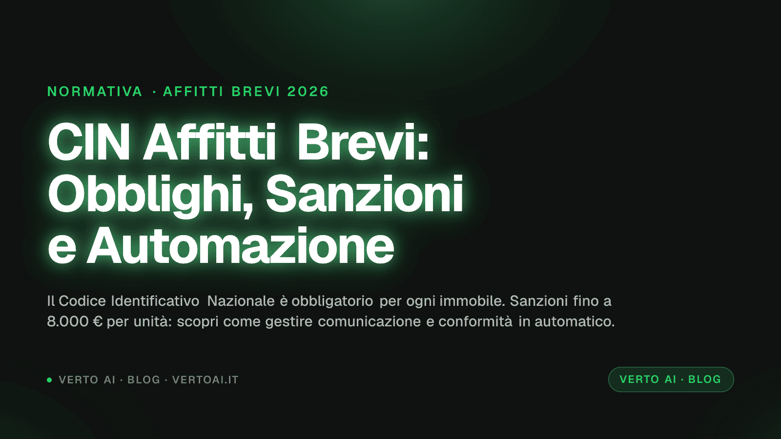 Schermata WhatsApp con messaggio automatico contenente codice CIN affitti brevi