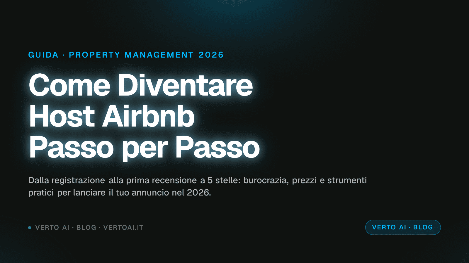 Guida come diventare host Airbnb in Italia nel 2026