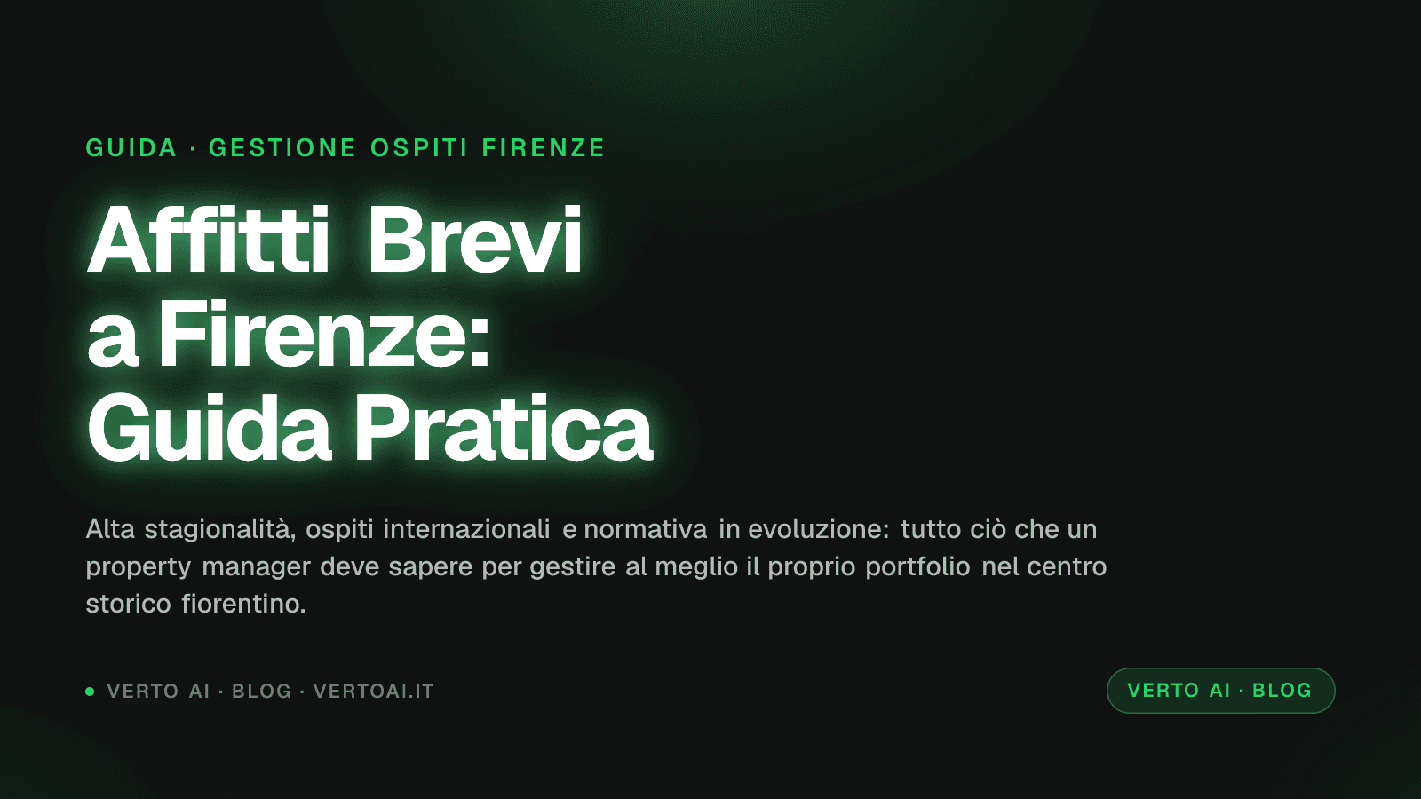 Property manager gestione affitti brevi Firenze centro storico con smartphone WhatsApp