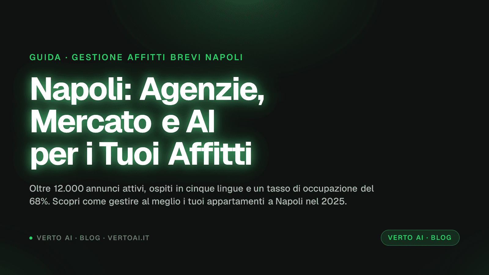 Mappa di Napoli con dati su gestione affitti brevi e rendimenti per quartiere